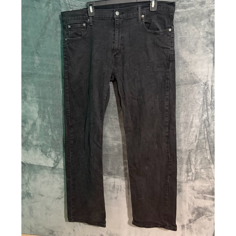 Levis 569 Jeans Mens 36 X 32 Black Denim Loose Straight Skater Y2K Biker Grunge